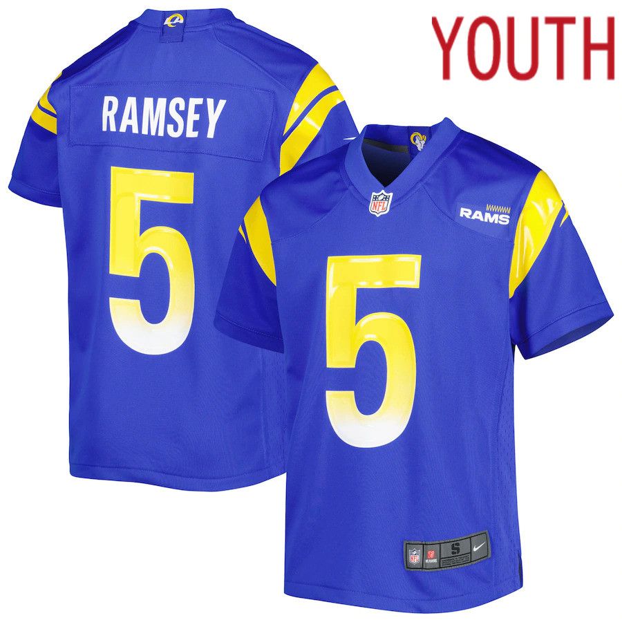 Youth Los Angeles Rams 5 Jalen Ramsey Nike Royal Game NFL Jersey